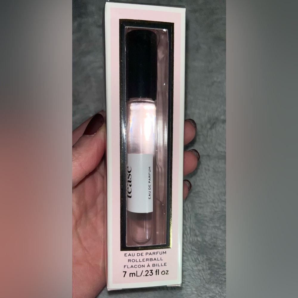 Victoria’s Secret Tease perfume roller-on.